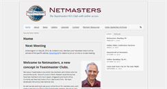 Desktop Screenshot of netmasters.toastmasterswa.net